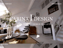 Tablet Screenshot of carinaidesign.com